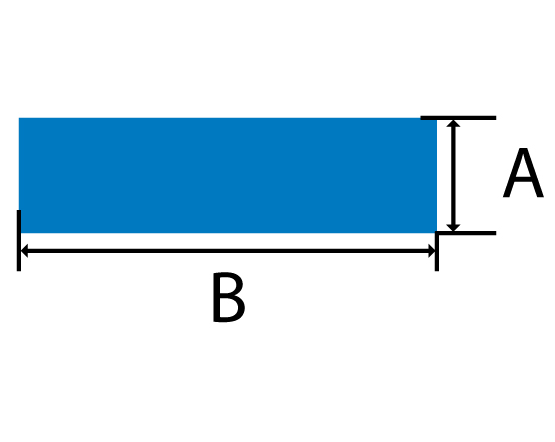 Bronze Flat Bar cross section